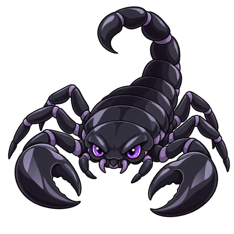 Obsidian Scorpion, illustrated for StormTome