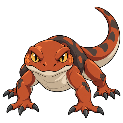 Cinder Lizard, illustrated for StormTome