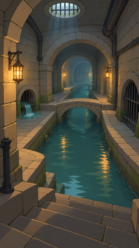 Silvercross Sewers, illustrated for StormTome