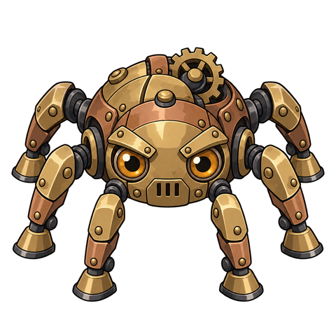Clockwork Crawler, illustrated for StormTome