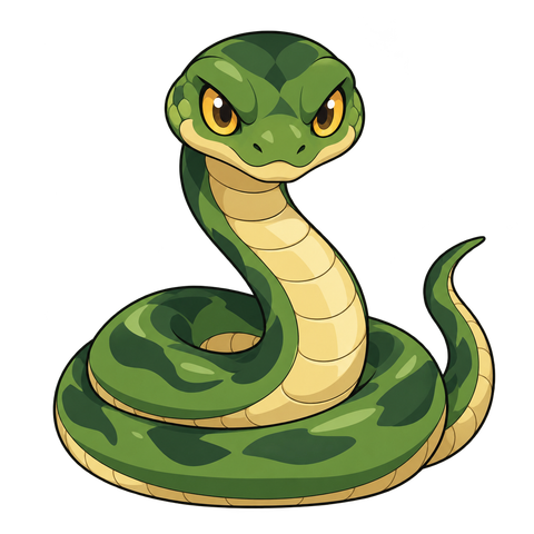 Grass Snake, illustrated for StormTome