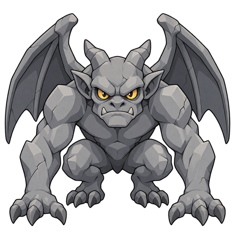 Cinder Gargoyle, illustrated for StormTome