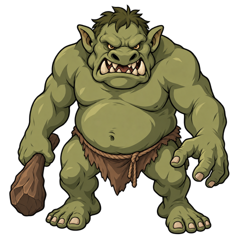 Hill Troll, illustrated for StormTome