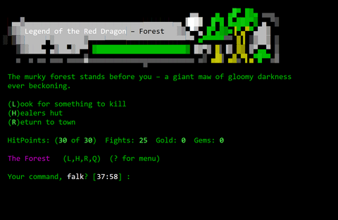 Legend of the Red Dragon on BBS