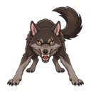 Dire Wolf, illustrated for StormTome