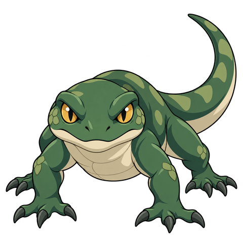 Lizard, illustrated for StormTome