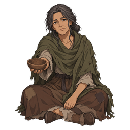 Market Beggar, illustrated for StormTome