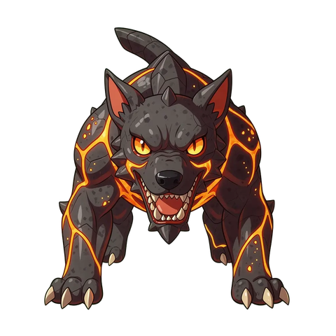 Ember Hound, illustrated for StormTome