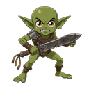 Goblin Raider, illustrated for StormTome