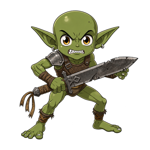 Goblin Raider, illustrated for StormTome