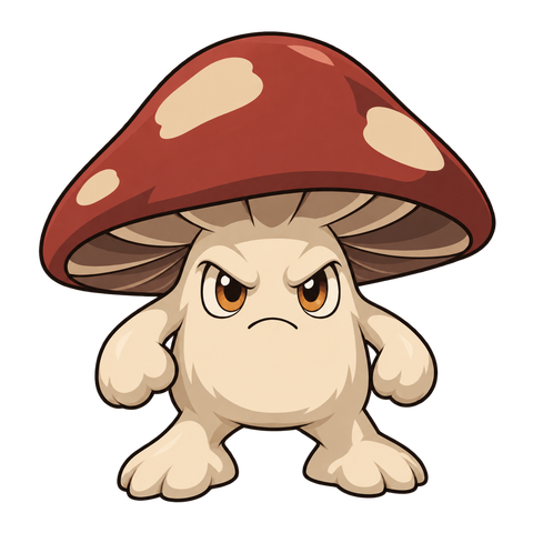Walking Mushroom, illustrated for StormTome