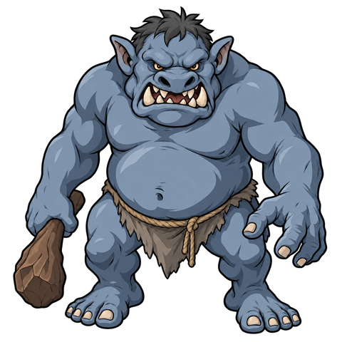 Cave Troll, illustrated for StormTome