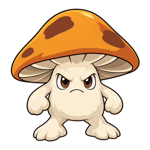 Ambercap Fungus, illustrated for StormTome