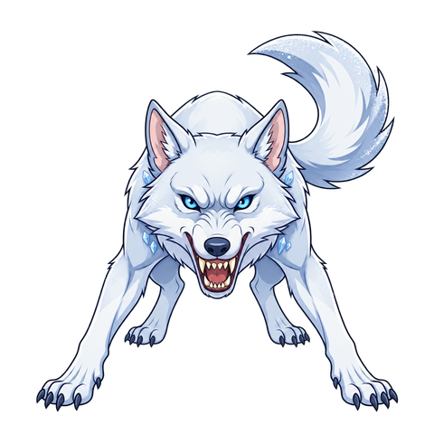 Frost Wolf, illustrated for StormTome