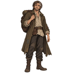 Oren Twice-Lost, illustrated for StormTome